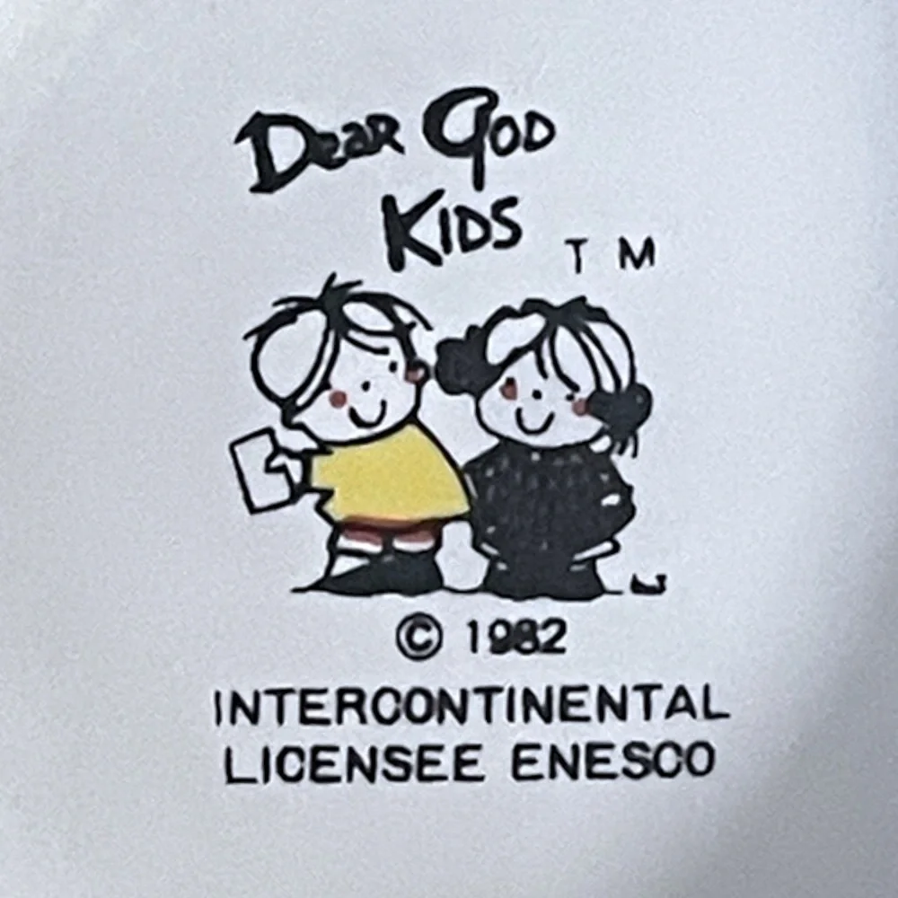 🌺 Dear God Kids Vintage 1982 Apple Teacher Ceramic Coffee Mug